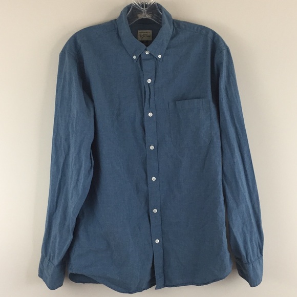 J. Crew Other - J. Crew 100% Cotton Chambray Button Down Sz M